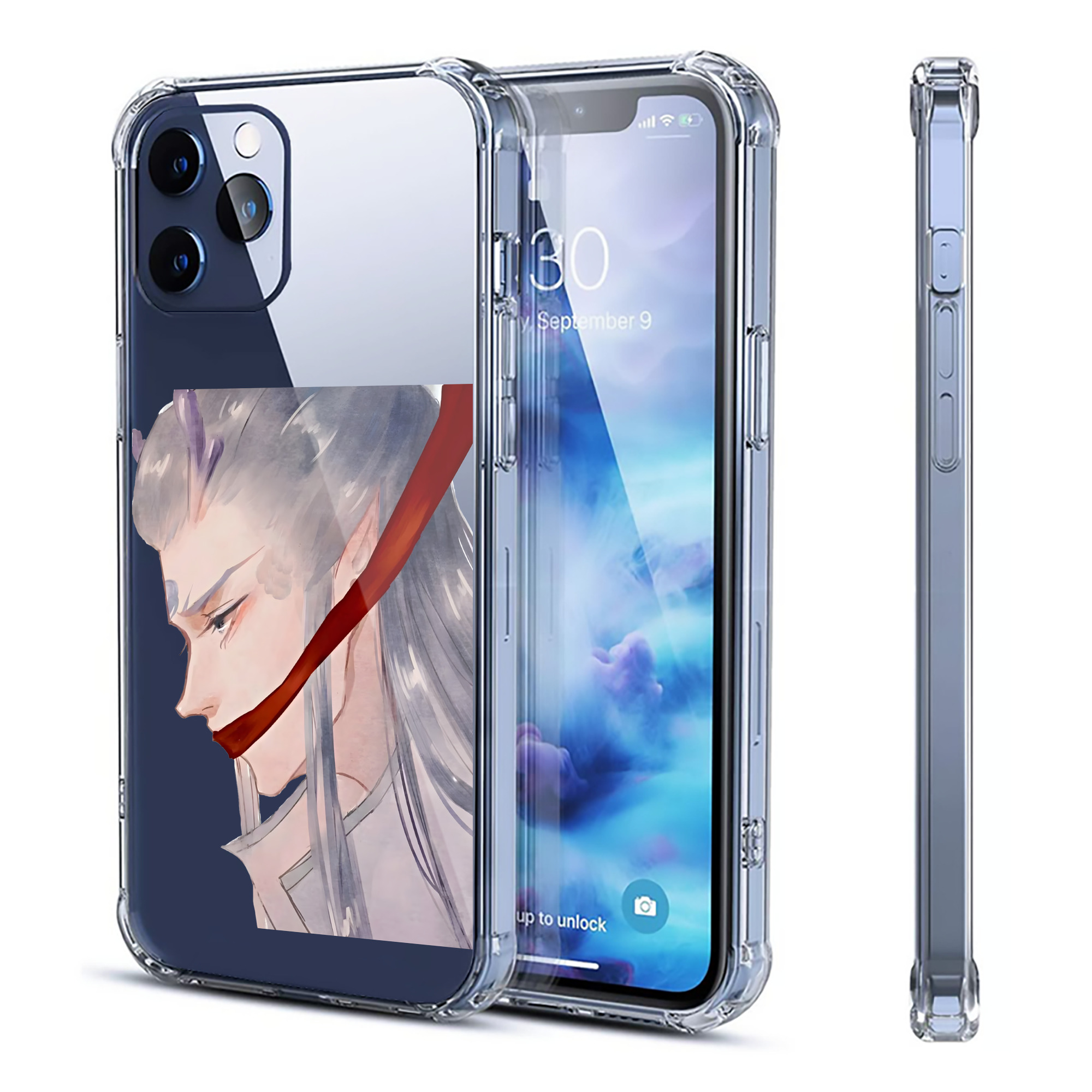 （画像用） Ne Zha 2 ナタ 魔童の大暴れ 【iPhone 12シリーズ対応】透明スマホケース（クリアソフトケース）